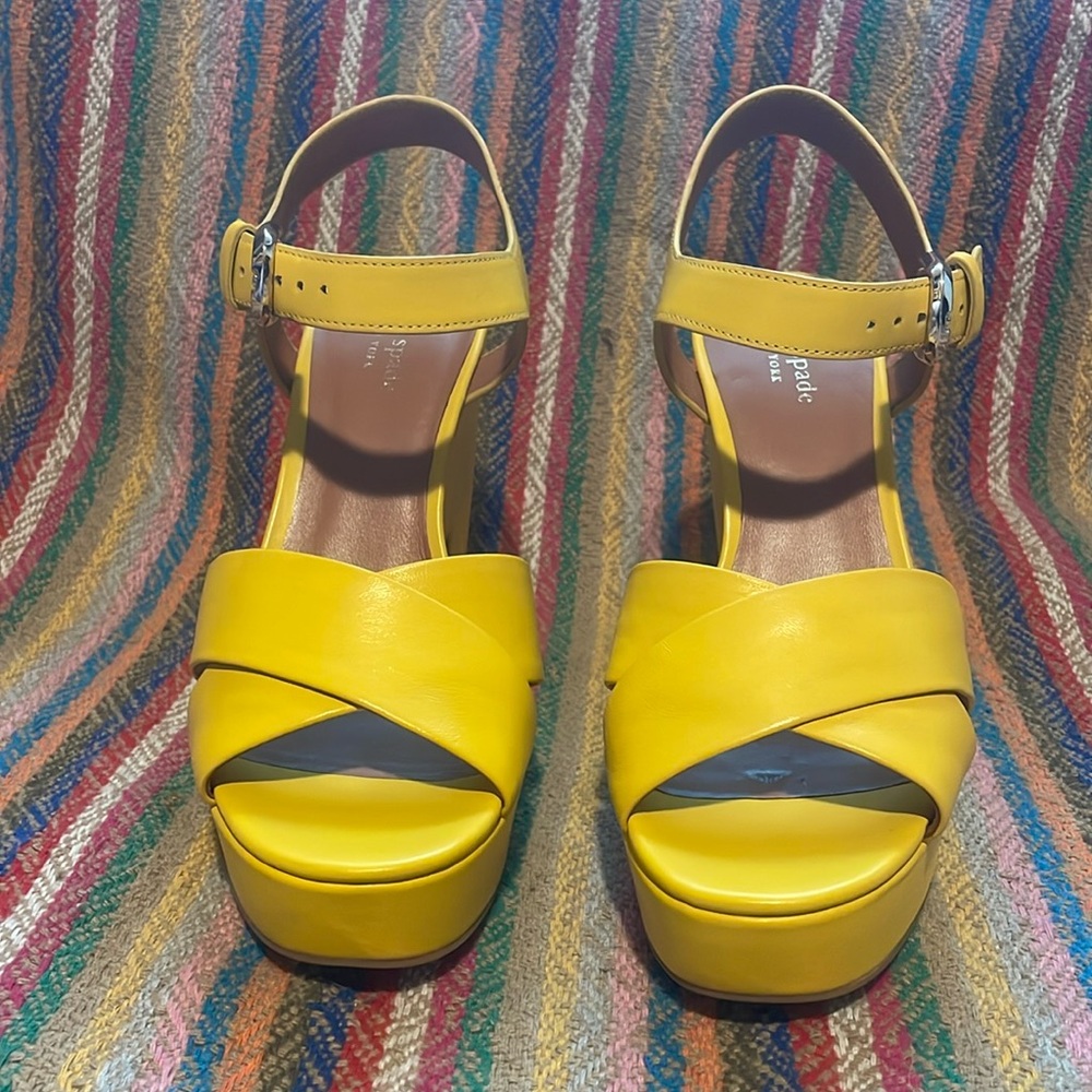 New Kate Spade New York Women's Grace Platform Sandal Heeled Sz 8.5 - Picture 2 of 8